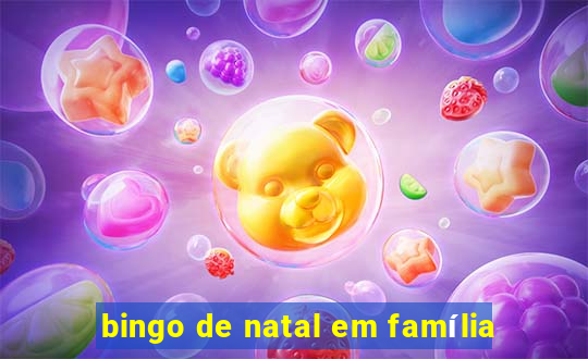 bingo de natal em família