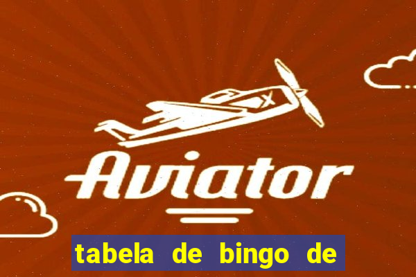 tabela de bingo de 1 a 100