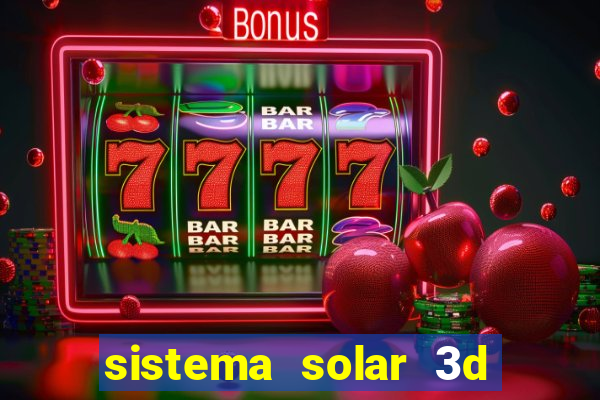 sistema solar 3d em movimento